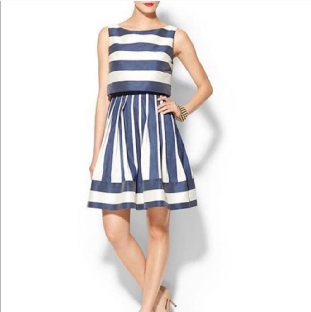Pim and larkin blue striped dress size M
